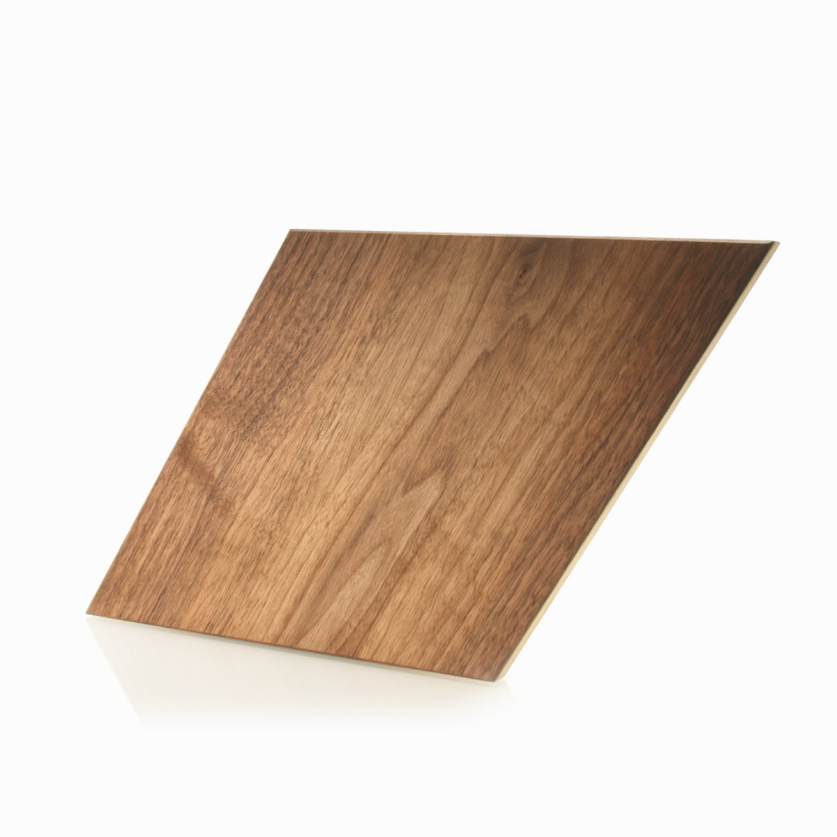 Caro Flat Wood Panel in Walnut